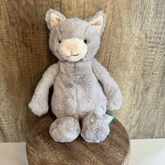 Jellycat Bashful Grey Kitty NEW! FAST SHIP Cat Plush Cat Lover Gift